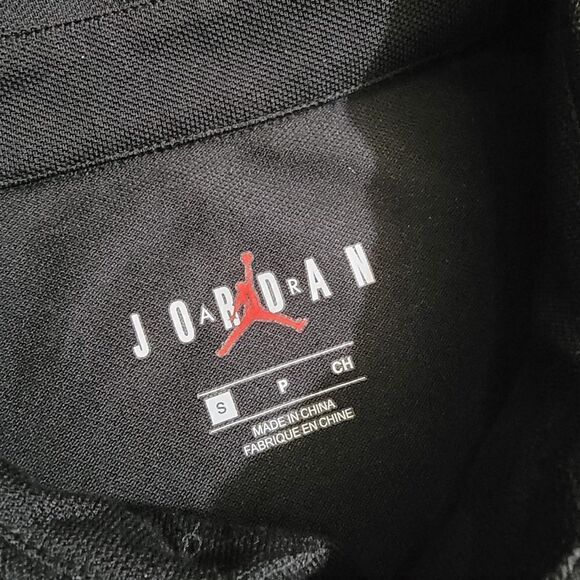 Air Jordan 1 2 3 4 6 11 Bred Black Cat Polo T Shirt Men's Size Small S Dri-Fit - Picture 2 of 9